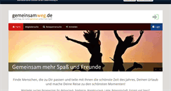 Desktop Screenshot of gemeinsamweg.de